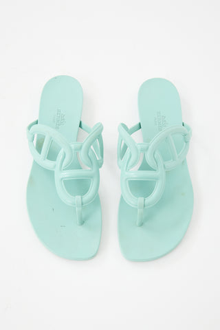 Hermès Rubber Egerie Sandal