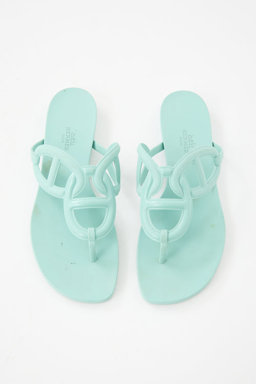 Hermès Rubber Egerie Sandal