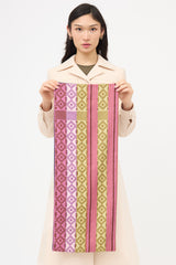 Hermès Silk & Angora Printed Scarf
