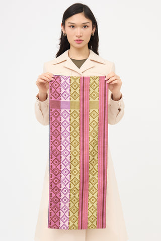 Hermès Silk & Angora Printed Scarf