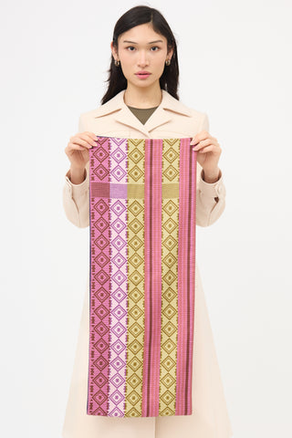 Hermès Silk & Angora Printed Scarf