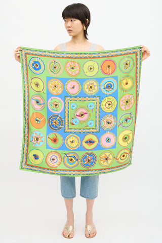 Hermès Silk Belles du Mexique 90 Scarf