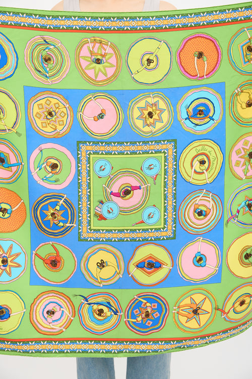 Hermès Silk Belles du Mexique 90 Scarf