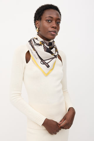 Hermès Silk Brides Rebelles 90 Scarf