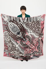 Hermès Silk & Cashmere Kawa Ora 140 Scarf