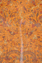 Hermès Silk Chiffon Les Jardins d'Armenie Long Scarf