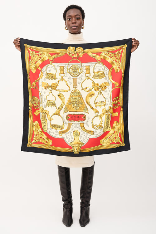 Hermès Silk Étriers 90 Scarf