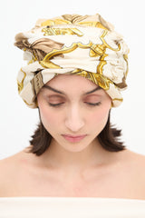 Hermès Silk Etriers Ruched Hat