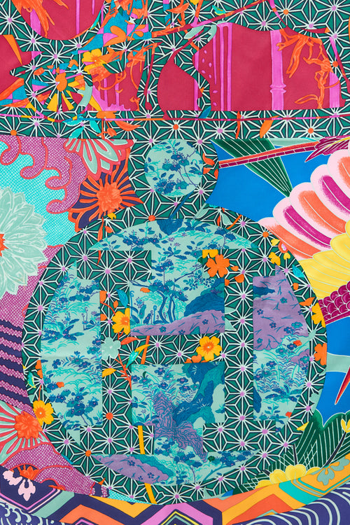 Hermès Silk Ex Libris En Kimonos 90 Scarf