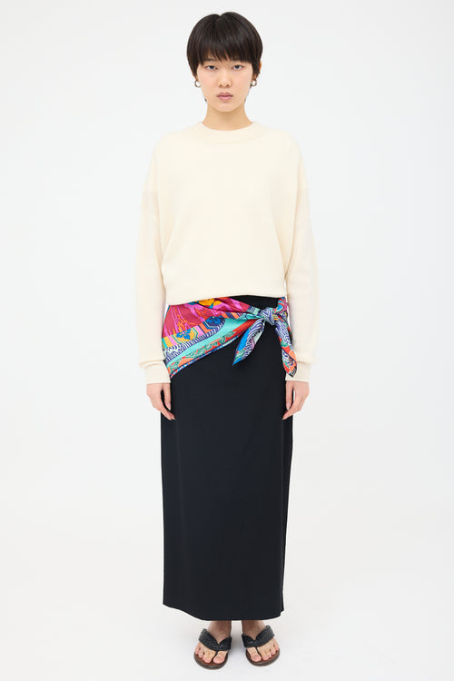 Hermès Silk Ex Libris En Kimonos 90 Scarf