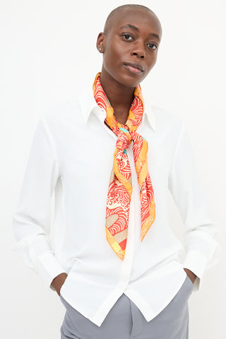 Hermès Silk Ex Libris en Kimonos 90 Scarf