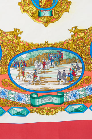 Hermès Silk L'Entente Cordiale 90 Scarf