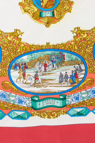 Hermès Silk L'Entente Cordiale 90 Scarf