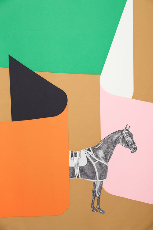 Hermès Silk La Serpentine de Pierre 90 Scarf