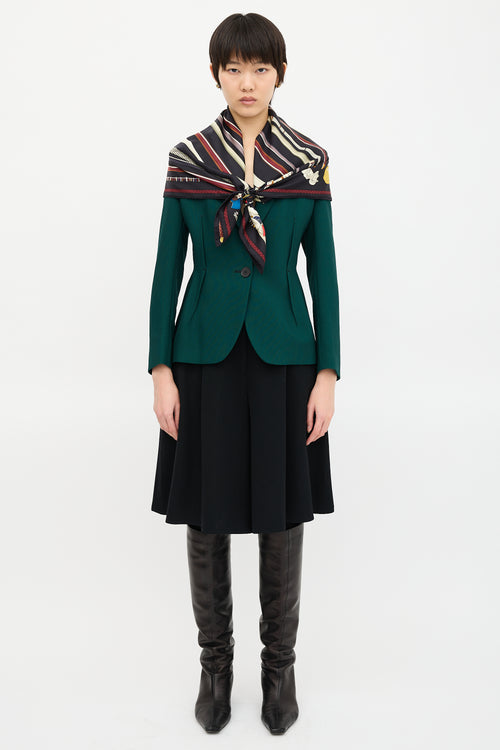 Hermès Silk Les Cannes 90 Scarf