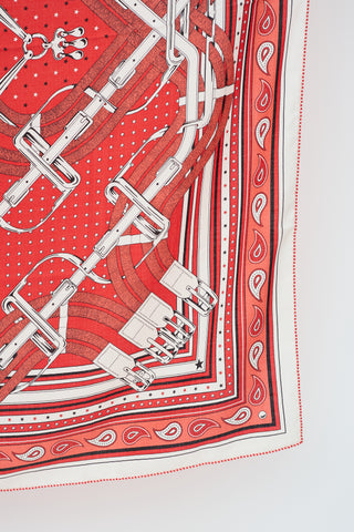 Hermès Silk Mors a Jouets Bandana 140 Scarf