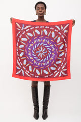 Hermès Silk Plumes II 90 Scarf