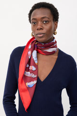 Hermès Silk Plumes II 90 Scarf