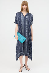 Hermès Silk Printed Tunic Dress