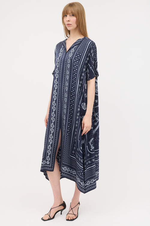 Hermès Silk Printed Tunic Dress