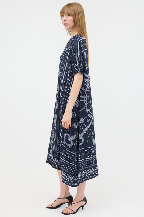 Hermès Silk Printed Tunic Dress