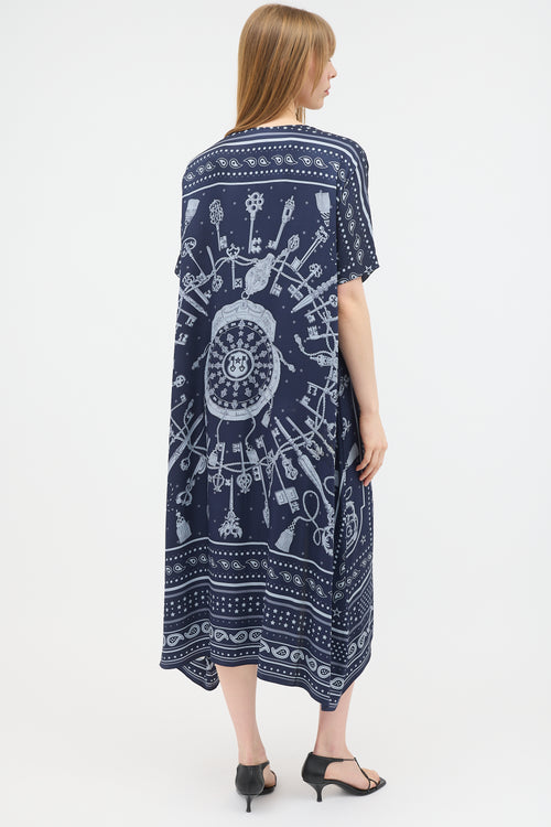 Hermès Silk Printed Tunic Dress