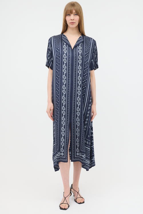 Hermès Silk Printed Tunic Dress