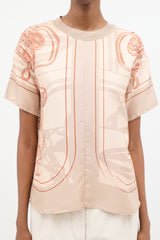 Hermès Silk Printed T-Shirt