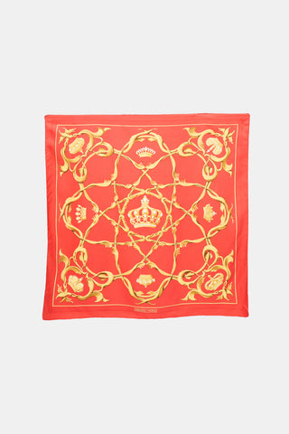 Hermès Silk Couronnes 90 Scarf
