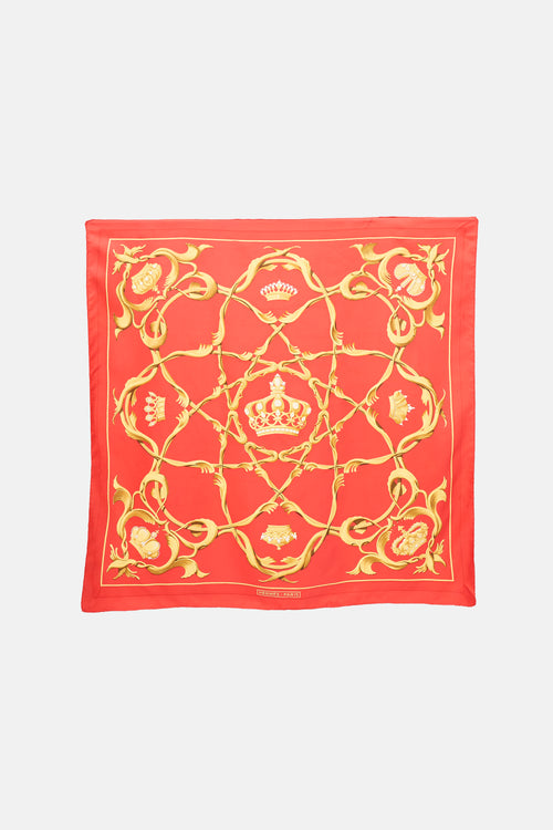 Hermès Silk Couronnes 90 Scarf