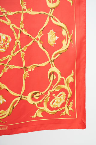 Hermès Silk Couronnes 90 Scarf