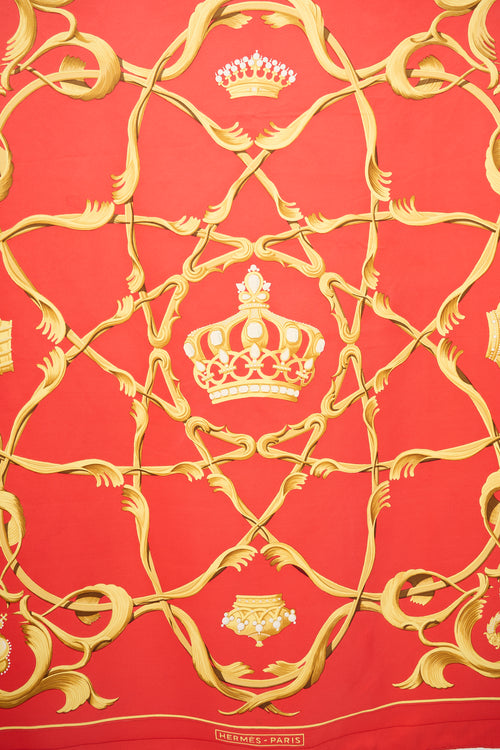 Hermès Silk Couronnes 90 Scarf