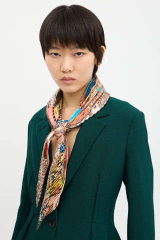 Hermès Silk Zabavushka Plissé Scarf