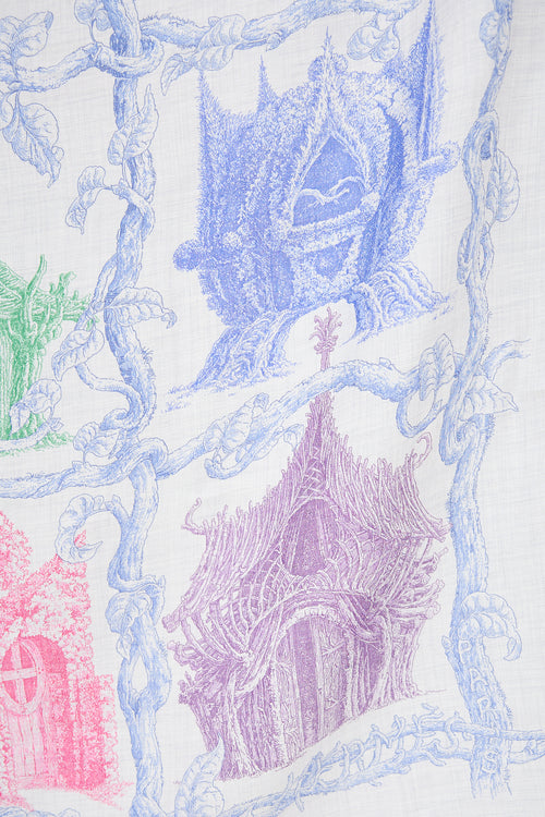 Hermès Silk & Cashmere Les Cabanes 140 Scarf