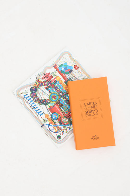 Hermès Silk Au Fil De La Soie 90 Scarf