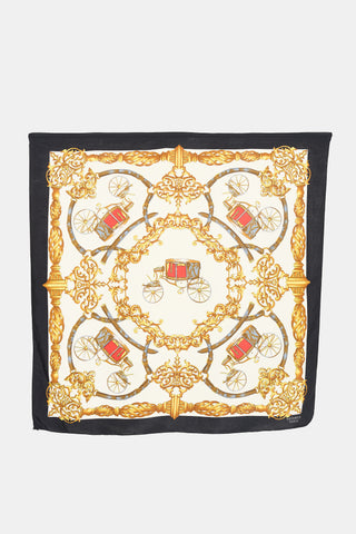 Hermès Silk Printed 90 Scarf