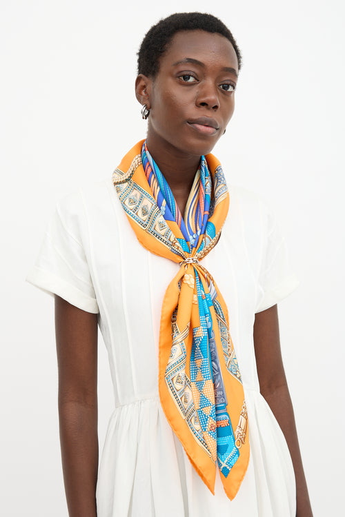 Hermès Silk Ceintures et Liens 90 Scarf