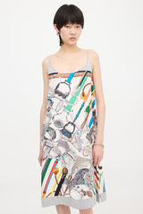Hermès Silk Concours D'Etriers Tank Dress