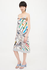Hermès Silk Concours D'Etriers Tank Dress