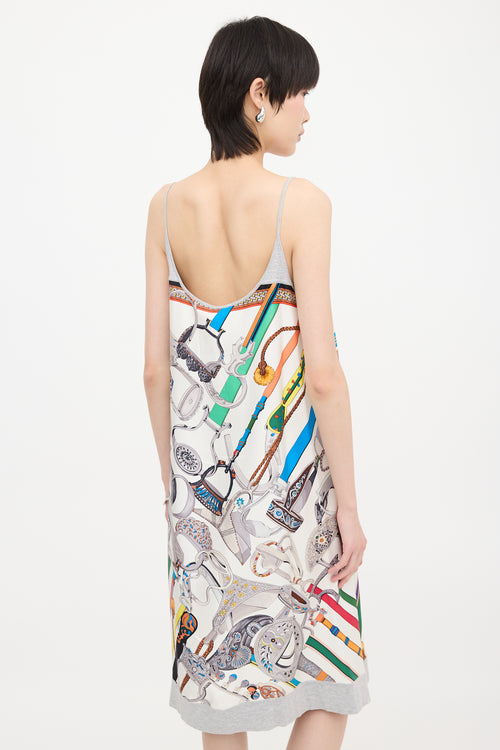 Hermès Silk Concours D'Etriers Tank Dress