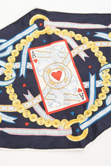 Hermès Silk Dame De Coeur Nano Losange Scarf