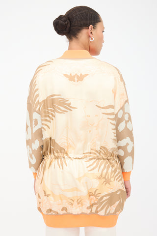 Hermès Silk Jungle Love Bomber Jacket