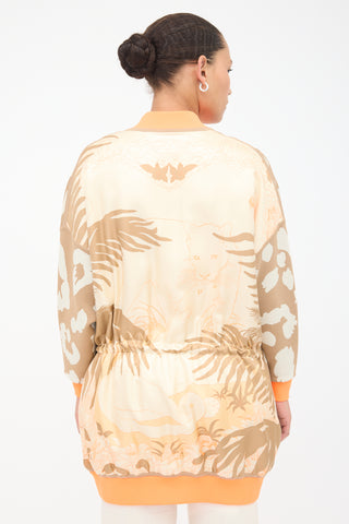 Hermès Silk Jungle Love Bomber Jacket