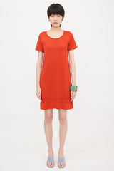 Hermès Silk Knit T-Shirt Dress