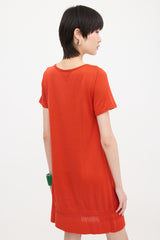 Hermès Silk Knit T-Shirt Dress