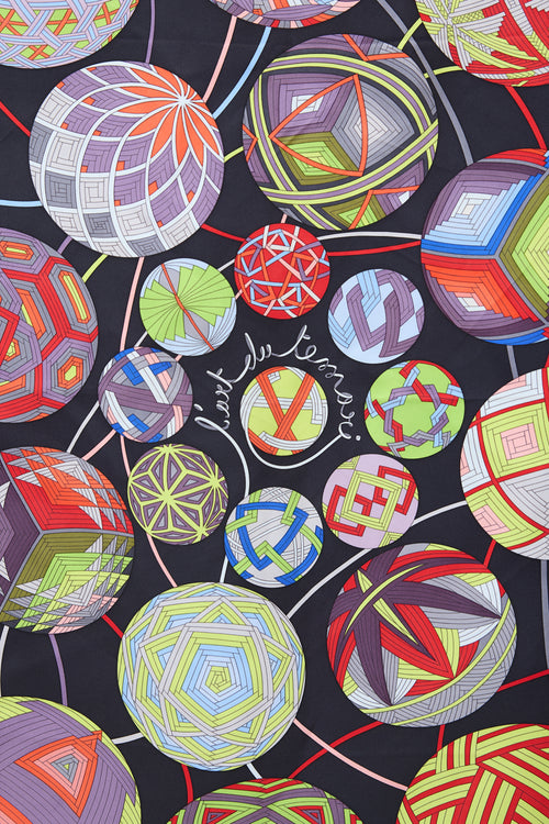 Hermès Silk L'Art Du Temari 90 Scarf