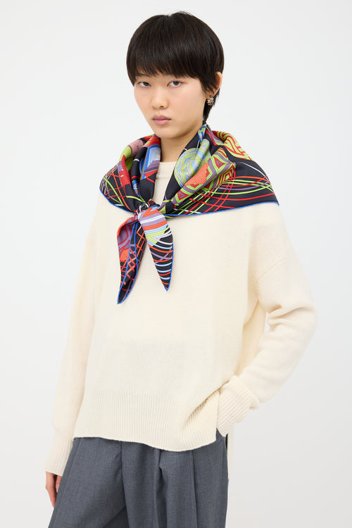 Hermès Silk L'Art Du Temari 90 Scarf