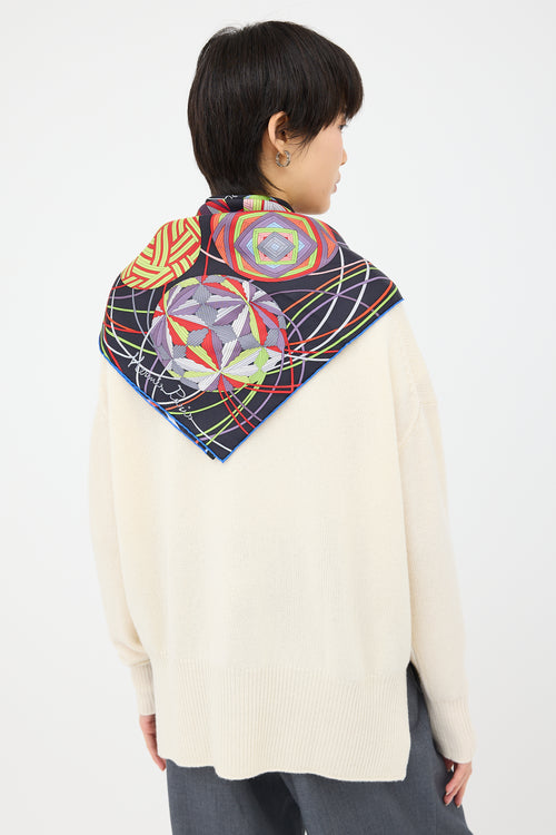 Hermès Silk L'Art Du Temari 90 Scarf