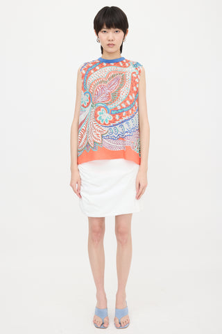 Hermès Silk Le Jardin De La Maharani Top