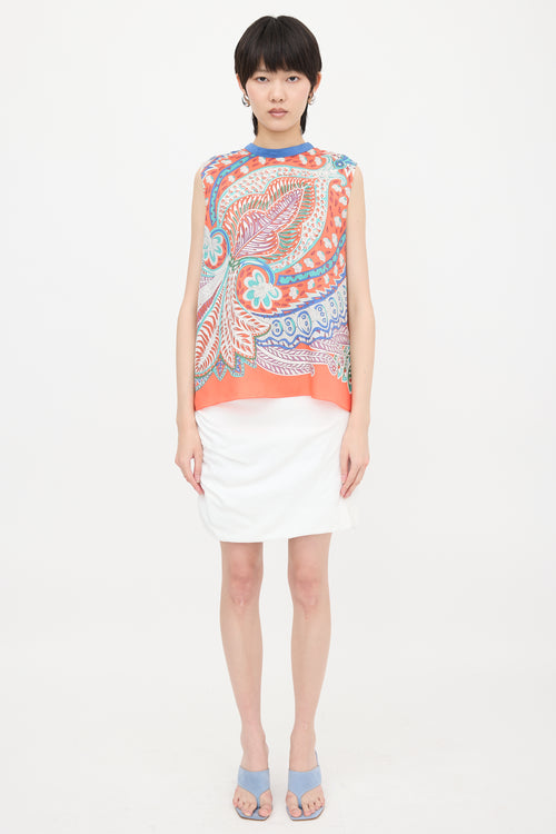 Hermès Silk Le Jardin De La Maharani Top